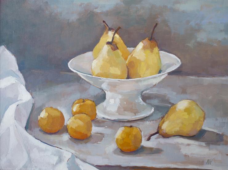 Hybrid Gallery Annie Waring Golden Plums and Pears II
