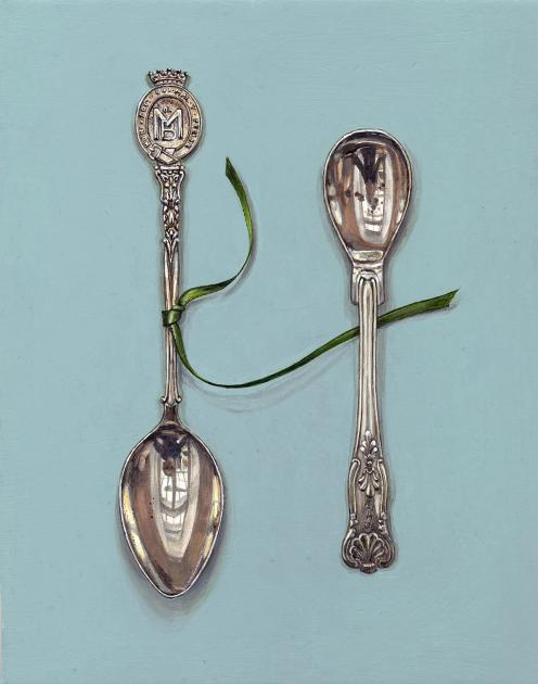 Hybrid Gallery Rachel Ross Small Spoons with Green Ribbon