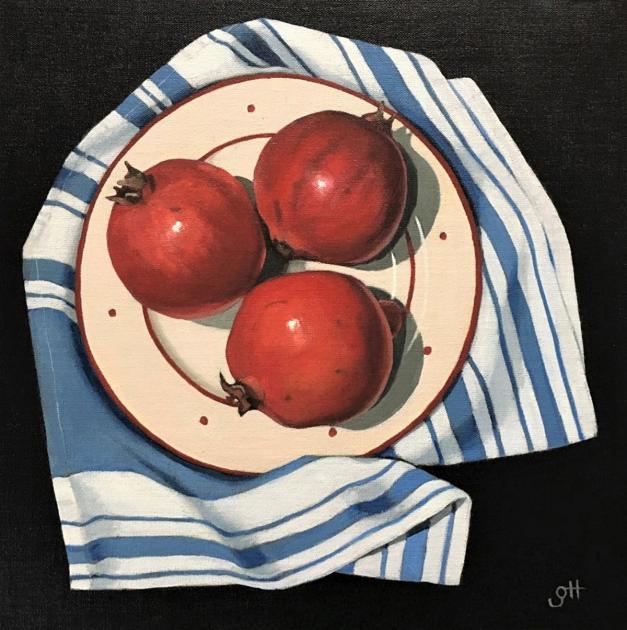 Hybrid Gallery Gill Hamilton Pomegranates on Tea Cloth