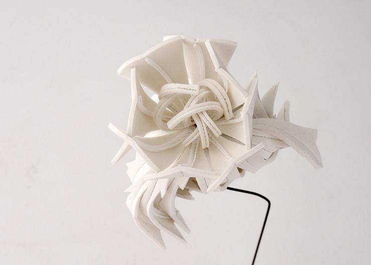 Hybrid Gallery Isabel Dodd stitched flowers