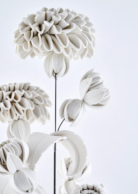 Hybrid Gallery Isabel Dodd stitched flowers