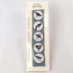 Hybrid Gallery Caroline Barnes Five bird buttons