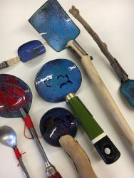 Hybrid Gallery Ann Povey Enamelled spoons