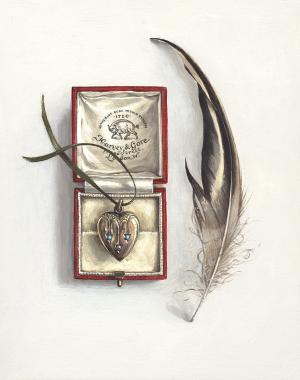 Hybrid Gallery Rachel Ross Feather with Jewellery Box and Locket