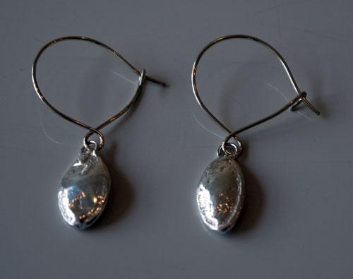 Hybrid Gallery Penny Price Solid Silver Pumpkin Seed Earrings