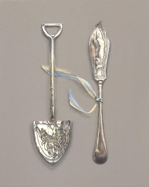 Hybrid Gallery Rachel Ross Spade Spoon, Fish Knife