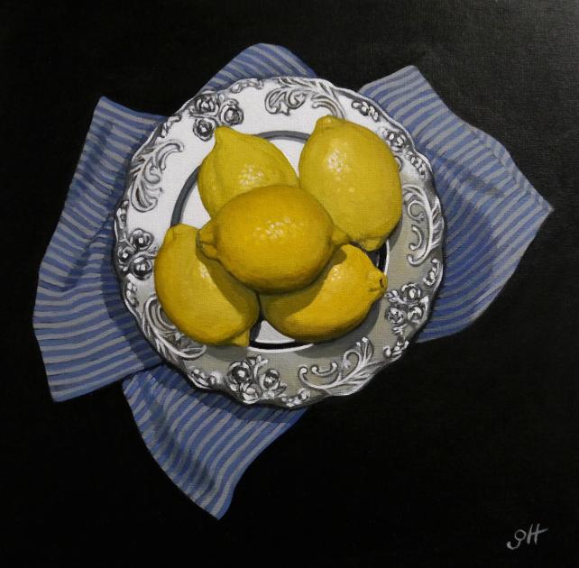 Hybrid Gallery Gill Hamilton Lemons on a Silver Plate