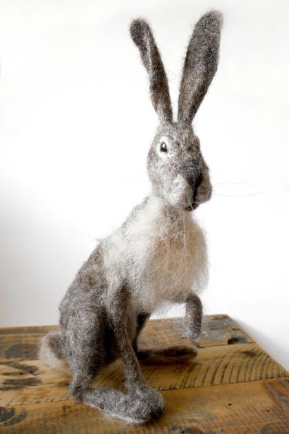 Hybrid Gallery Gemma Bee Small Seated Grey Hare
