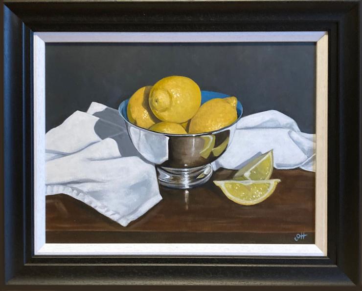 Hybrid Gallery Gill Hamilton Lemons in Silver Bowl