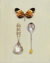 Hybrid Gallery Rachel Ross Butterfly with Two Coffee Spoons