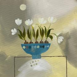 Hybrid Gallery Katarzyna Klein  Spring Bulbs with Blue Bowl