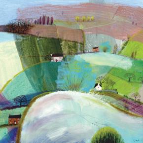 Hybrid Gallery Debbie Lush Little Pink House with Sheep
