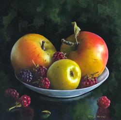 Hybrid Gallery Denise Heywood Apples and Blackberries